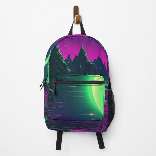 Item preview, Futuristic Echoes: Abstract Synthwave Spectrum designed and sold by Mullet Monkey.