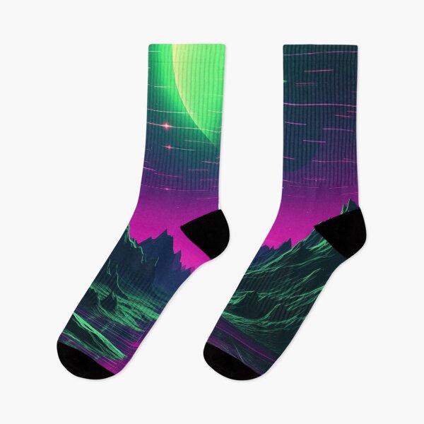 Item preview, Futuristic Echoes: Abstract Synthwave Spectrum designed and sold by Mullet Monkey.