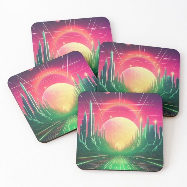 Item preview, Cybernetic Dreamscape: Ethereal Retrowave Fusion designed and sold by Mullet Monkey.