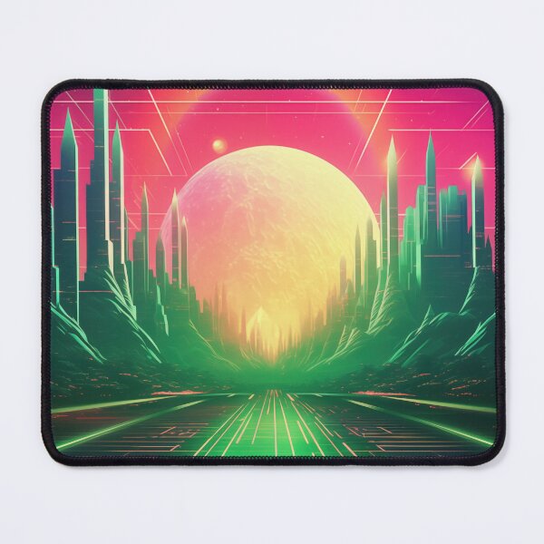Item preview, Cybernetic Dreamscape: Ethereal Retrowave Fusion designed and sold by Mullet Monkey.