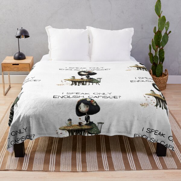 Item preview, I speak only English. Capisce? Funny quotes weird quotes designed and sold by Coolparrotgirl.