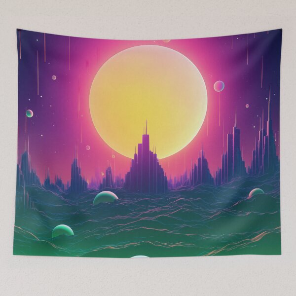 Item preview, Abstract Aether: Neon Futurism Unleashed designed and sold by Mullet Monkey.