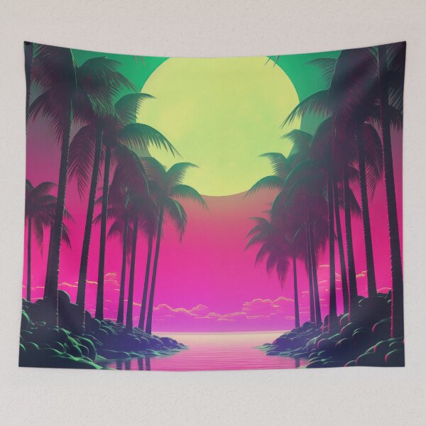 Item preview, Digital Mirage: Ethereal Synthwave Chronicles designed and sold by Mullet Monkey.