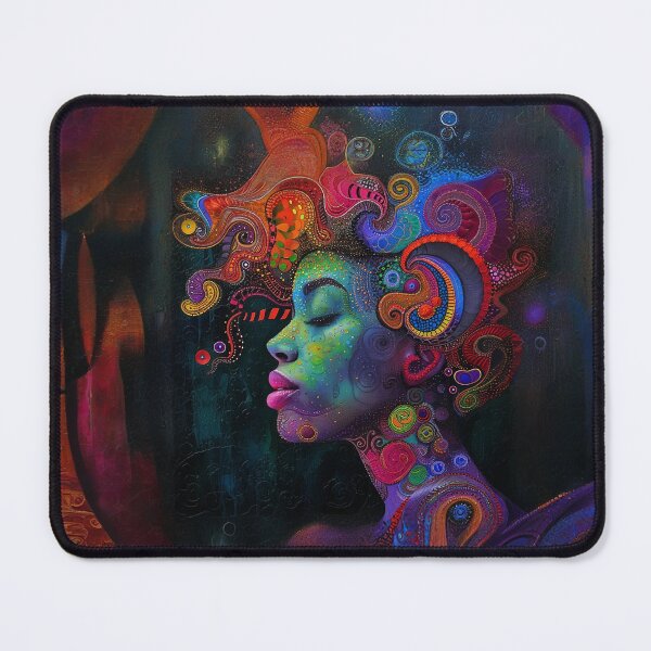Item preview, Abstract Black Woman Art designed and sold by Obsidian Ink by Wilshire.