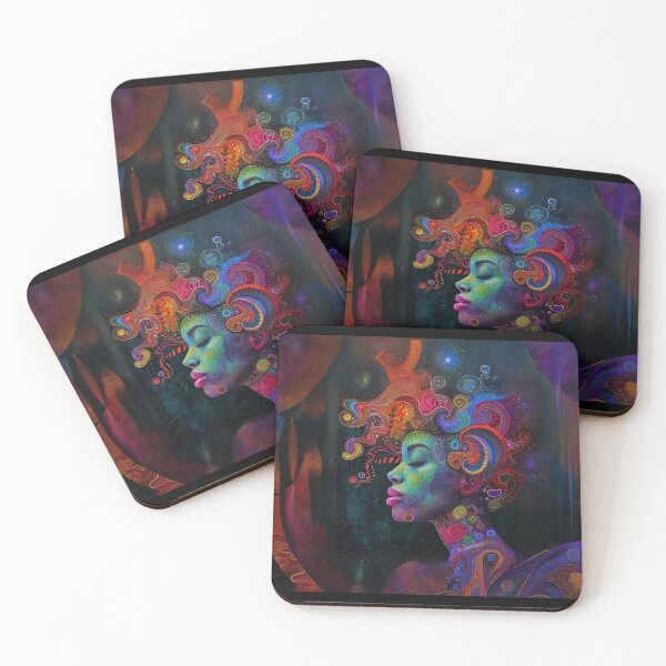 Item preview, Abstract Black Woman Art designed and sold by Obsidian Ink by Wilshire.