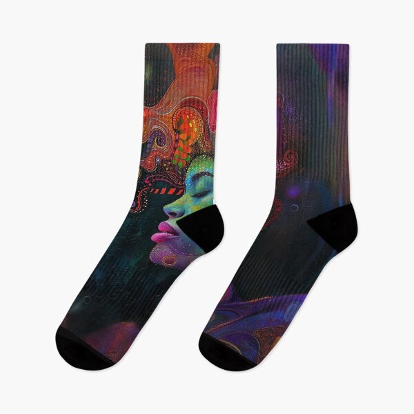 Item preview, Abstract Black Woman Art designed and sold by Obsidian Ink by Wilshire.