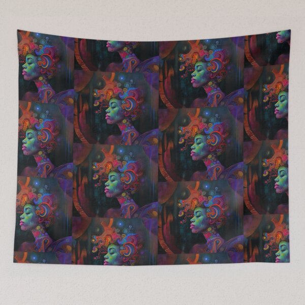 Item preview, Abstract Black Woman Art designed and sold by Obsidian Ink by Wilshire.