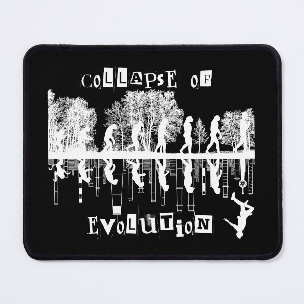 Item preview, White, Collapse of evolution, AI, black humor, Evolution, designed and sold by GOLDENGARDENART.