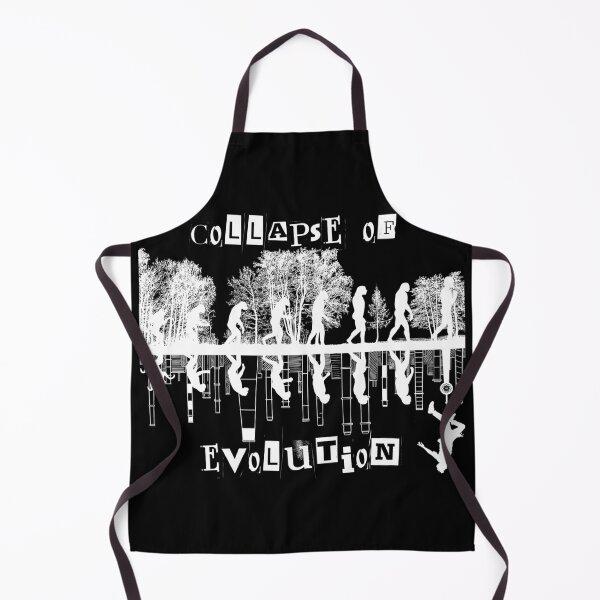 Item preview, White, Collapse of evolution, AI, black humor, Evolution, designed and sold by GOLDENGARDENART.