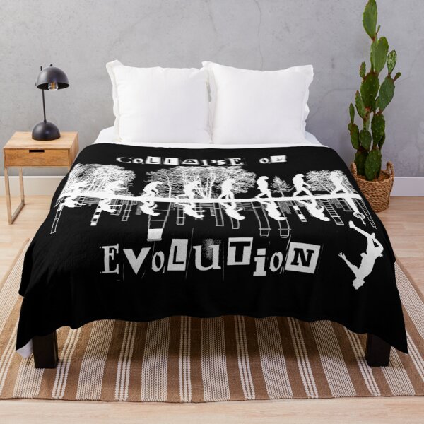 Item preview, White, Collapse of evolution, AI, black humor, Evolution, designed and sold by GOLDENGARDENART.
