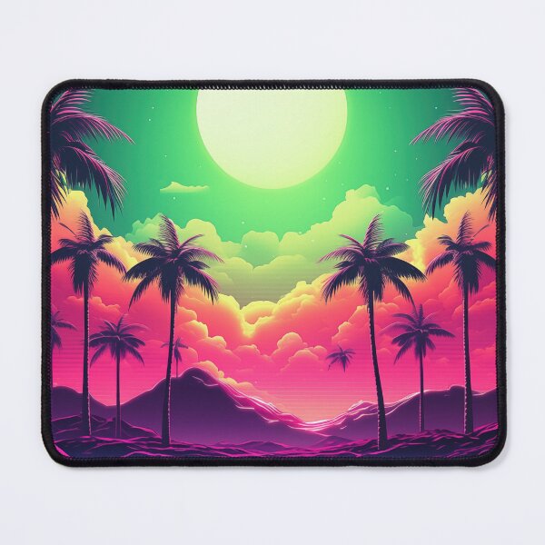 Item preview, Luminous Synthesis: Abstract Retrowave Horizons designed and sold by Mullet Monkey.