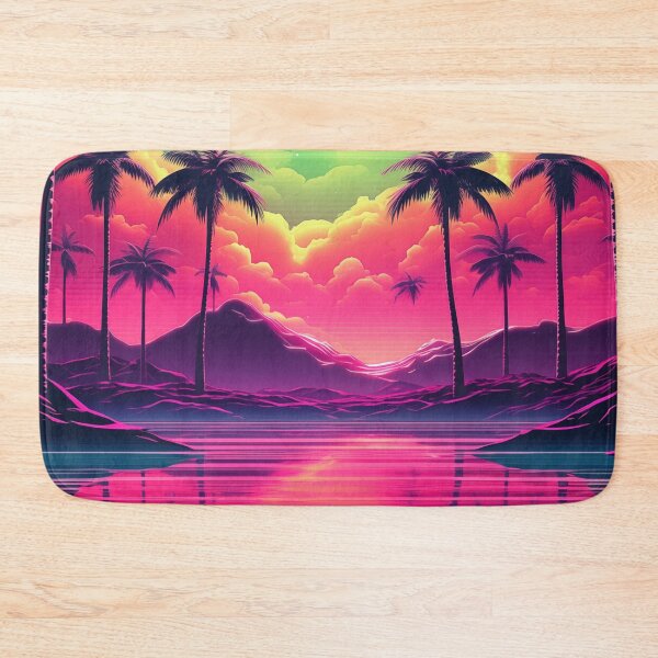 Item preview, Luminous Synthesis: Abstract Retrowave Horizons designed and sold by Mullet Monkey.