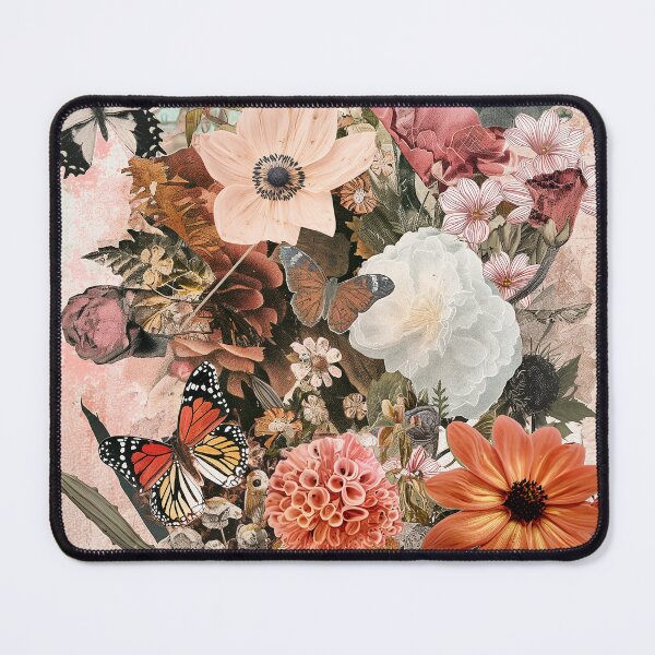 Item preview, Flowers and Butterflies Vintage Collage designed and sold by thegirlyshoppe.