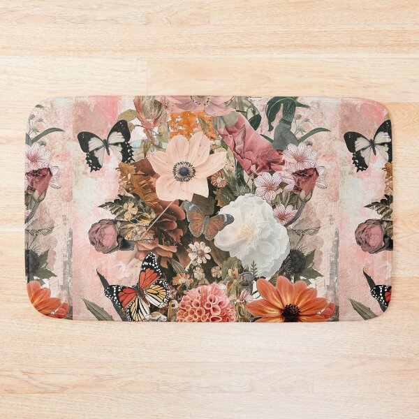 Item preview, Flowers and Butterflies Vintage Collage designed and sold by thegirlyshoppe.