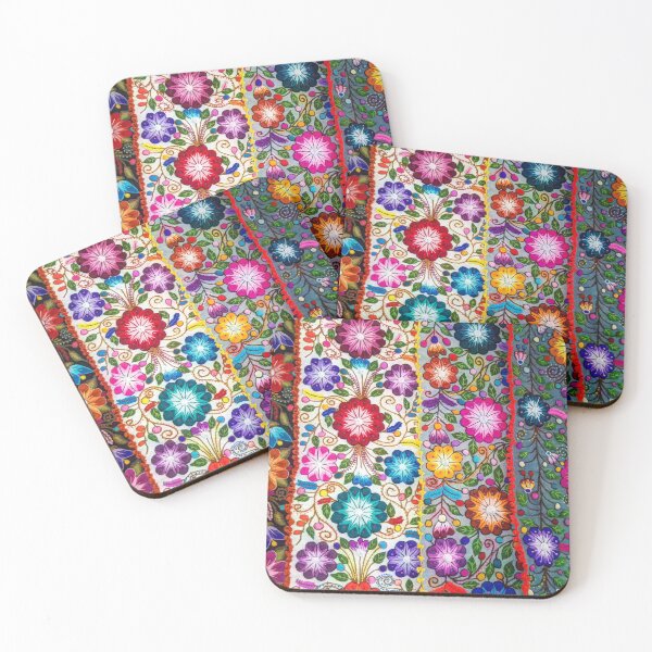 Item preview, Peruvian textile coloured cloth embroidery  designed and sold by MadaruCreations.