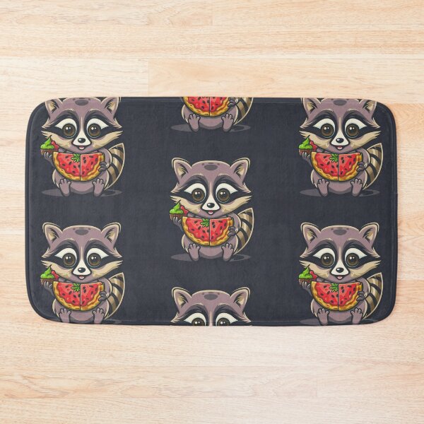 Item preview, Funny cute kawaii raccoon eating something designed and sold by Trend-Beaver.