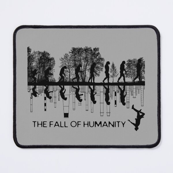 Item preview, The fall of humanity, AI, black humor, Evolution, designed and sold by GOLDENGARDENART.