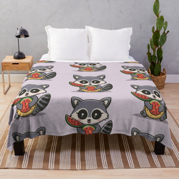 Item preview, Funny cute kawaii raccoon eating something designed and sold by Trend-Beaver.