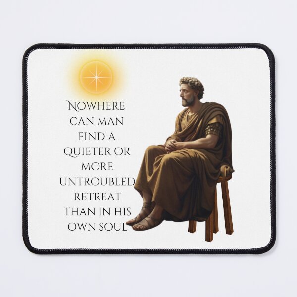 Item preview, Nowhere Can Man Find A Quieter Or More Untroubled Retreat Than In His Own Soul designed and sold by Wis-Epoch.