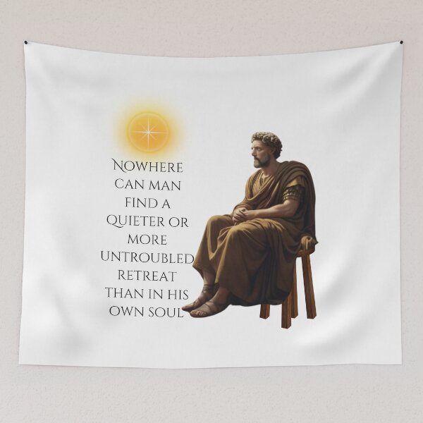 Item preview, Nowhere Can Man Find A Quieter Or More Untroubled Retreat Than In His Own Soul designed and sold by Wis-Epoch.