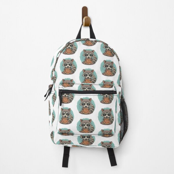 Item preview, Funny cute kawaii raccoon eating something designed and sold by Trend-Beaver.