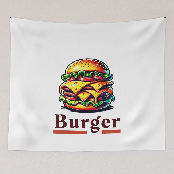 Item preview, Cheesy Delight Burger designed and sold by Weknes.