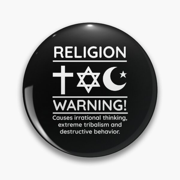 Item preview, Warning about impacts of religion  designed and sold by Rachel the Artist .
