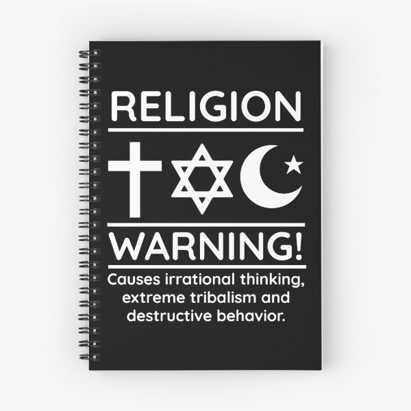 Item preview, Warning about impacts of religion  designed and sold by Rachel the Artist .