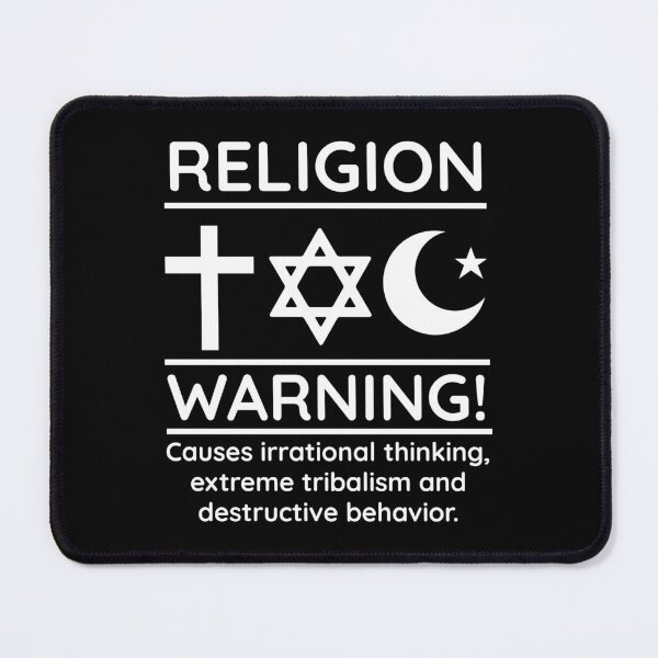 Item preview, Warning about impacts of religion  designed and sold by Rachel the Artist .