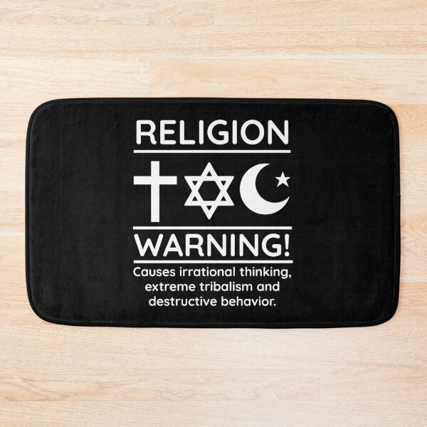 Item preview, Warning about impacts of religion  designed and sold by Rachel the Artist .