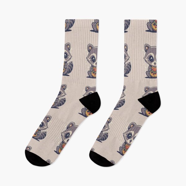 Item preview, Funny cute kawaii raccoon eating something designed and sold by Trend-Beaver.