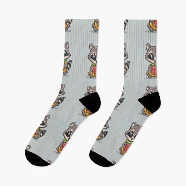 Item preview, Funny cute kawaii raccoon eating something designed and sold by Trend-Beaver.