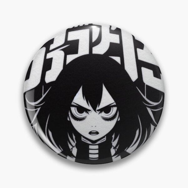 Item preview, Manga Girl Felt Black and White designed and sold by GALUMARKET.