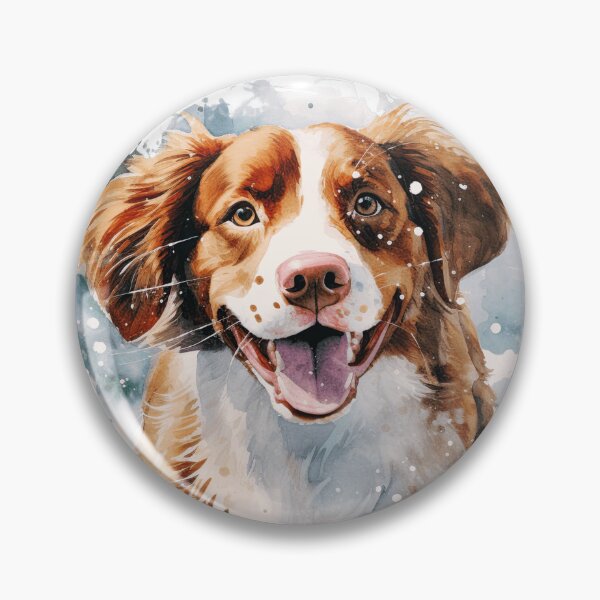 Item preview, Watercolor Cute Brittany Dog designed and sold by TheAnimalZ00.
