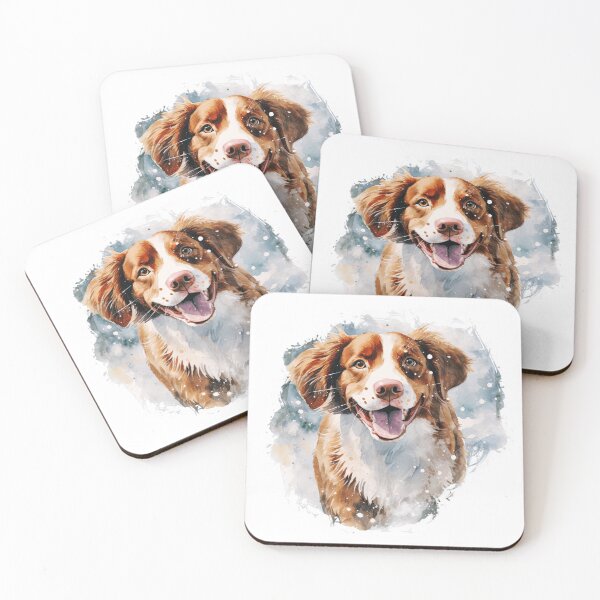 Item preview, Watercolor Cute Brittany Dog designed and sold by TheAnimalZ00.