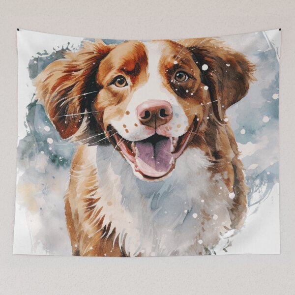 Item preview, Watercolor Cute Brittany Dog designed and sold by TheAnimalZ00.