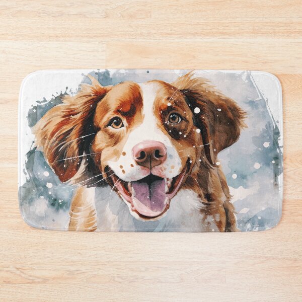 Item preview, Watercolor Cute Brittany Dog designed and sold by TheAnimalZ00.