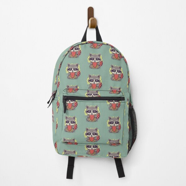 Item preview, Funny cute kawaii raccoon eating something designed and sold by Trend-Beaver.