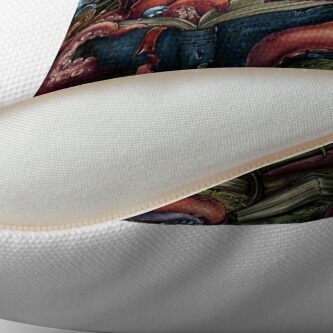 Alternate view of Grandpa Octopus Throw Pillow