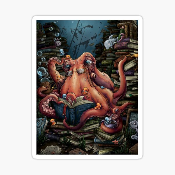 Grandpa Octopus Sticker