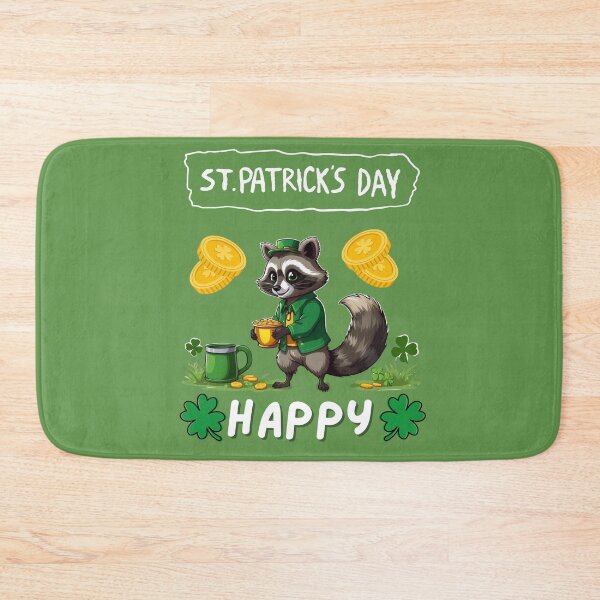 Item preview, Happy St Patricks Day - Funny Patrick's Day Lucky Raccoon designed and sold by Raccoon's World.