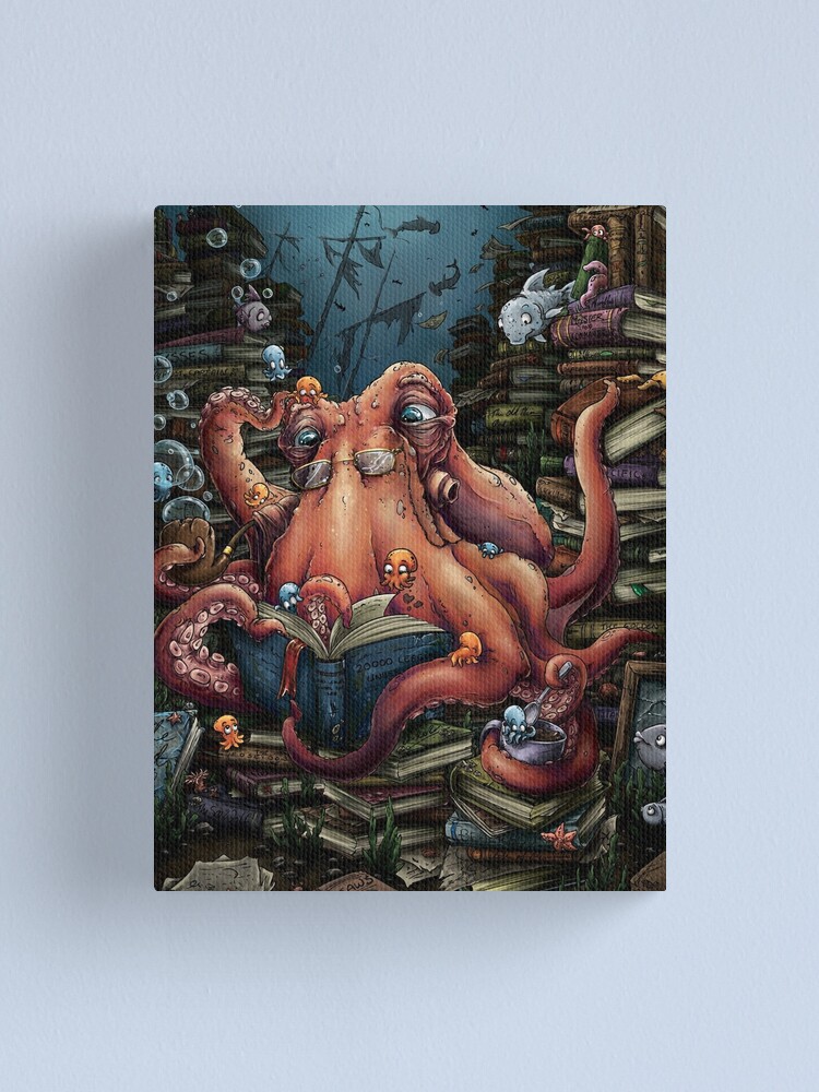 Alternate view of Grandpa Octopus Canvas Print