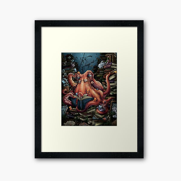 Grandpa Octopus Framed Art Print