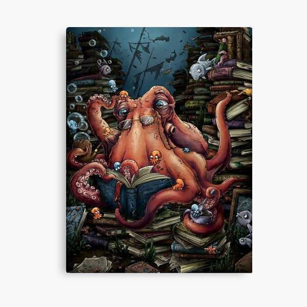 Grandpa Octopus Canvas Print