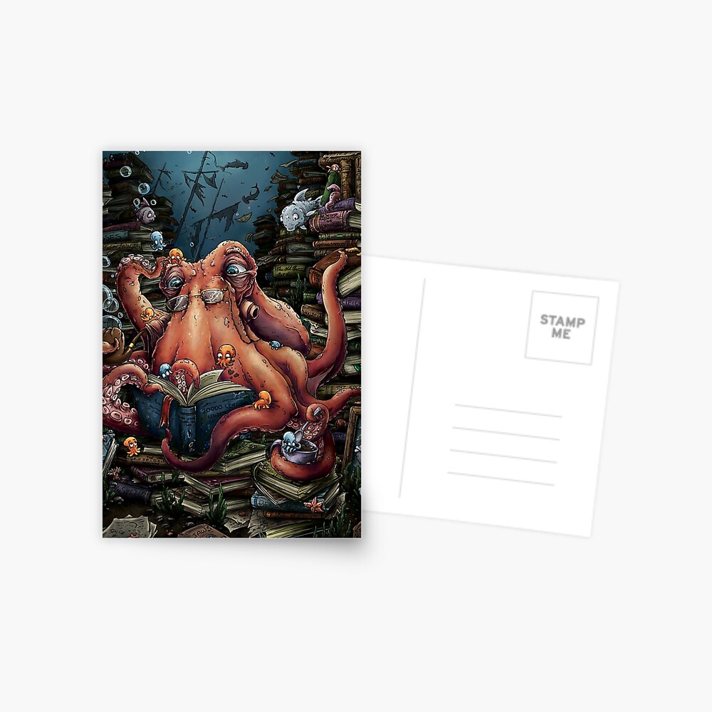 Grandpa Octopus Postcard