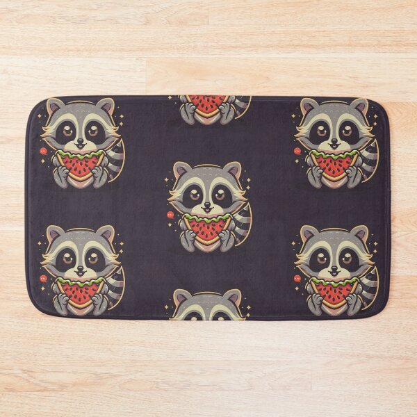 Item preview, Funny cute kawaii raccoon eating something designed and sold by Trend-Beaver.