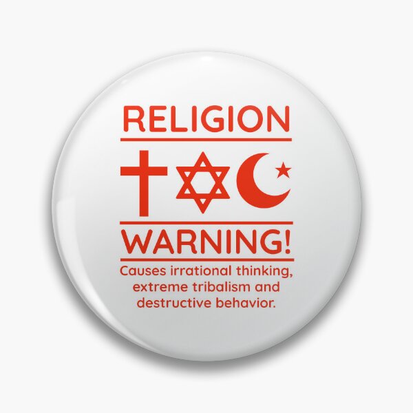 Item preview, Warning about religion  designed and sold by Rachel the Artist .
