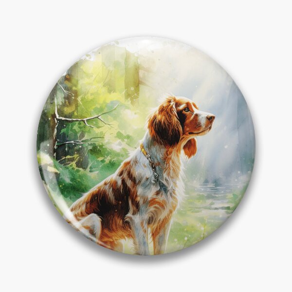 Item preview, Forest Brittany Spaniel Dog designed and sold by TheAnimalZ00.