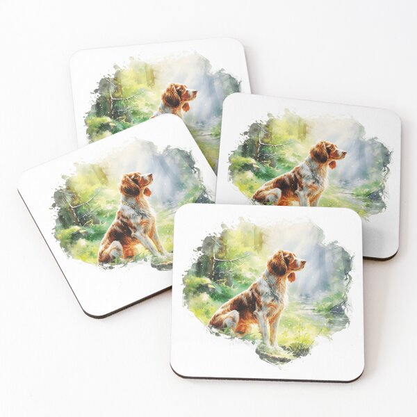 Item preview, Forest Brittany Spaniel Dog designed and sold by TheAnimalZ00.