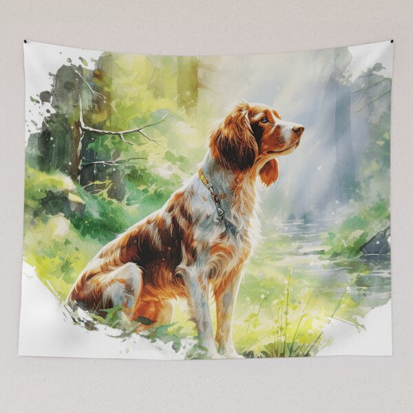 Item preview, Forest Brittany Spaniel Dog designed and sold by TheAnimalZ00.